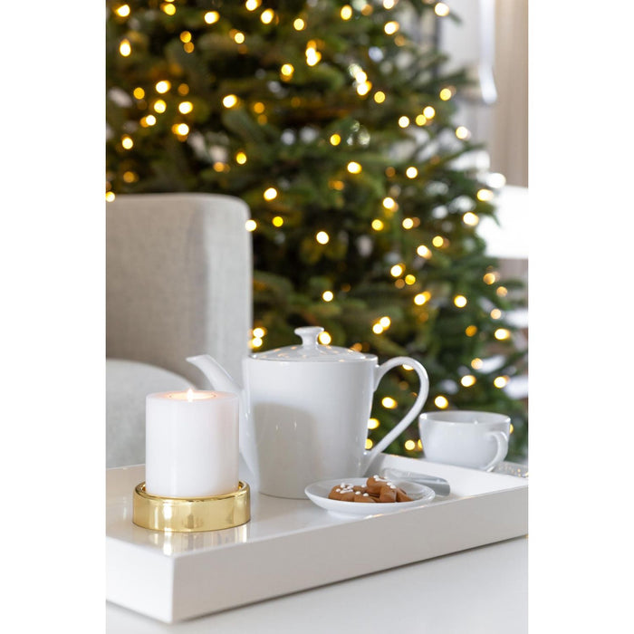 EDZARD 2er Set Kerzenständer Sanremo in gold Ø 10 cm