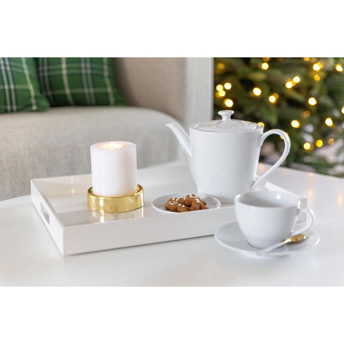 EDZARD 2er Set Kerzenständer Sanremo in gold Ø 10 cm