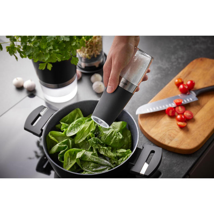 GEFU Salz- oder Pfeffermühle GIVA, elektrisch mit Kippsensor