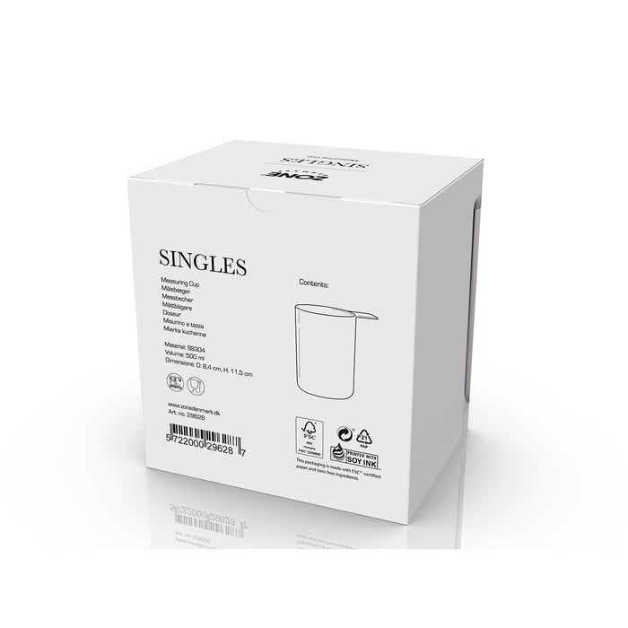 Zone Denmark Messbecher Singles 500 ml Stahl
