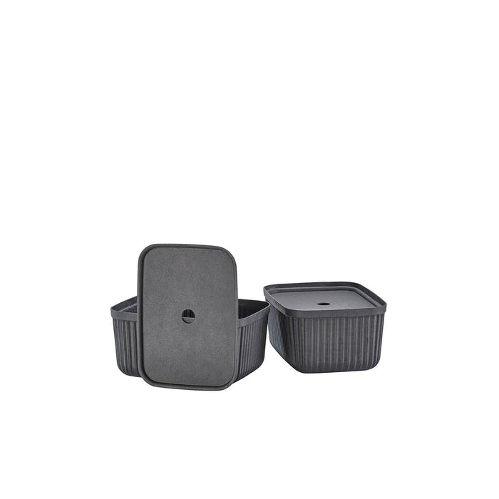 Zone Denmark Aufbewahrungsbox Pulp 32 x 23 cm 2 Stck. Black
