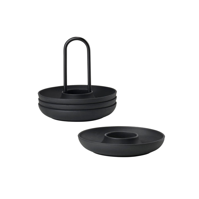 Zone Denmark Eierbecher m. Halter Singles 4 St. Black