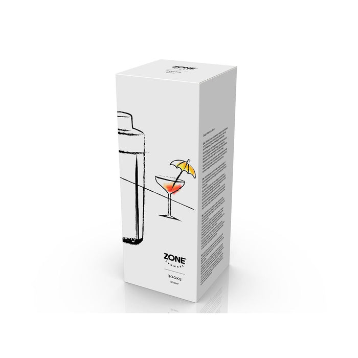 Zone Denmark Shaker Rocks 400 ml Polished Steel