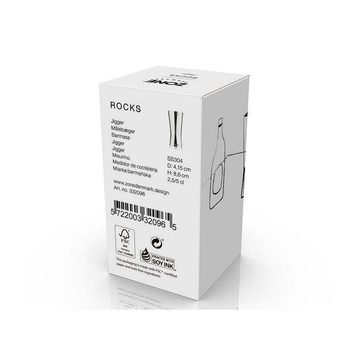 Zone Denmark Barmass Rocks 2,5/5 cl Polished Steel