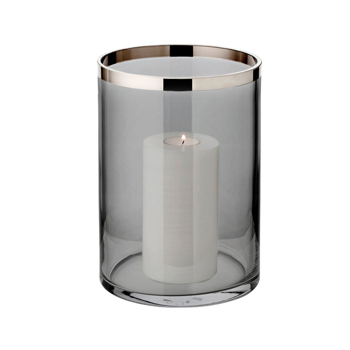 EDZARD Windlicht Zeus dunkel H 25 cm