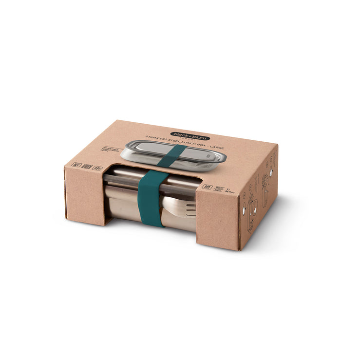 BLACK+BLUM Edelstahl Lunchbox, groß, Ozean, 1000 ml
