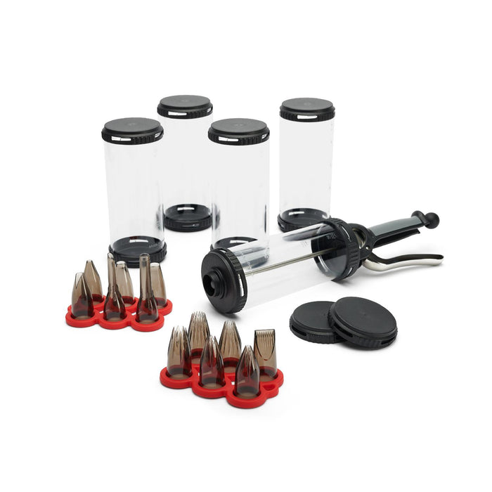 De Buyer LE TUBE PRO FUR CHEF'S : 4 BEHÄLTER & 12 TÜLLEN