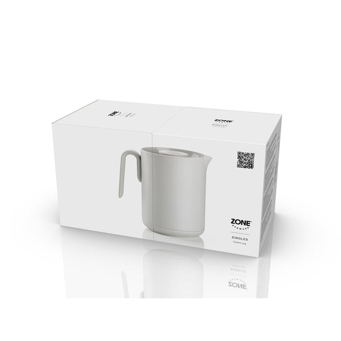 Zone Denmark Thermoskanne Singles 0,6 Liter Warm Grey PP/Gla