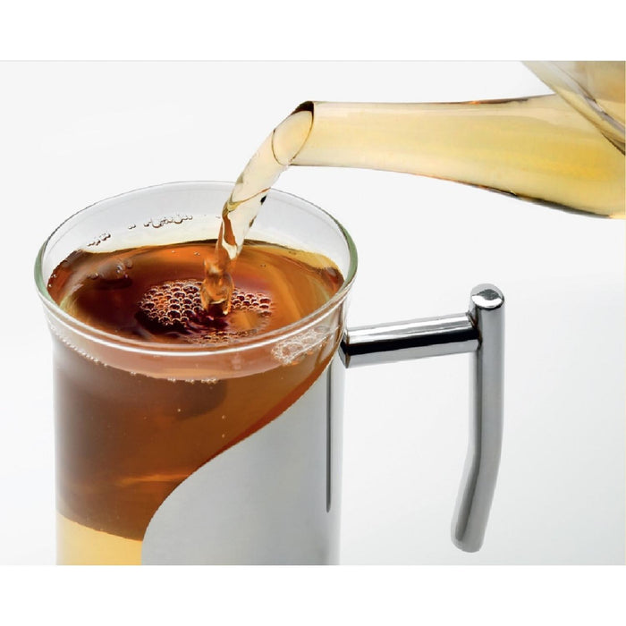 Teekanne Borosilikatglas mit Teefilter 250 ml