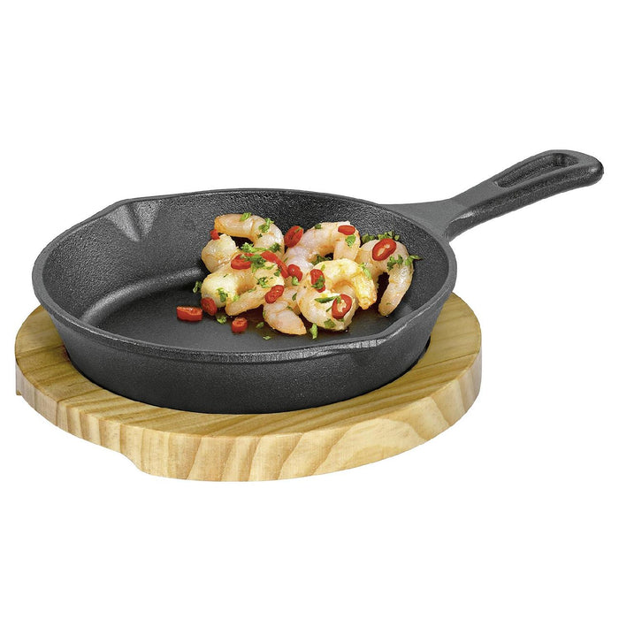 KÜCHENPROFI Servierpfanne m.Holzbr.Ø26cm