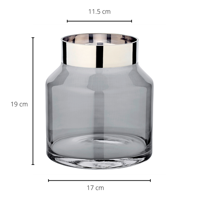 EDZARD Vase Gabi H 19 cm dunkel