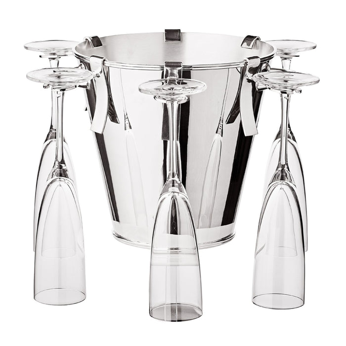 EDZARD Sektkühler Calo m. 6 Haltern