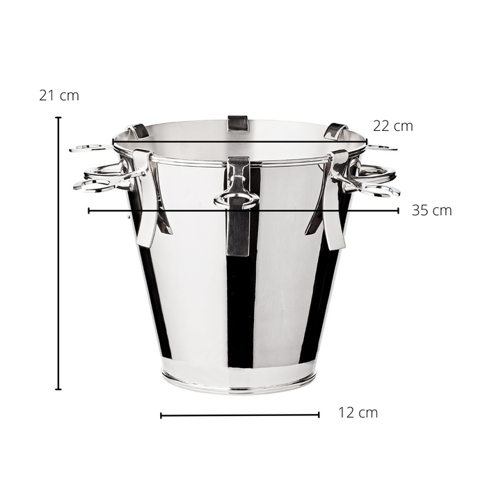 EDZARD Sektkühler Calo m. 6 Haltern