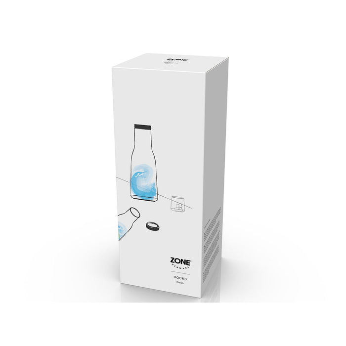Zone Denmark Karaffe mit Deckel Rocks 1 Liter Klar