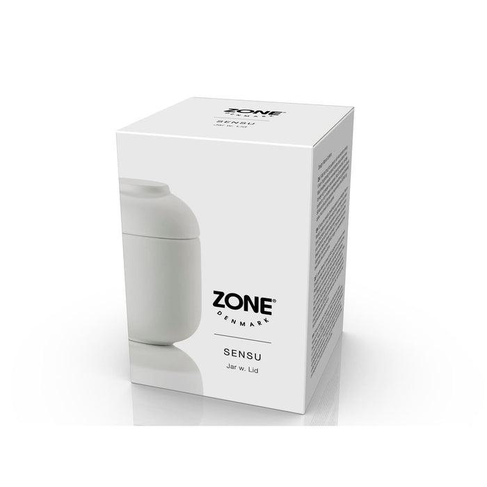 Zone Denmark Gefäß mit Deckel Sensu 6,5 x 9 cm White