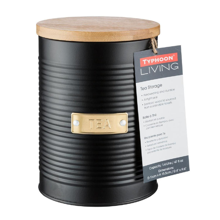 TYPHOON OTTO COLLECTION Vorratsbehälter Tee, schwarz, 1,4 Liter