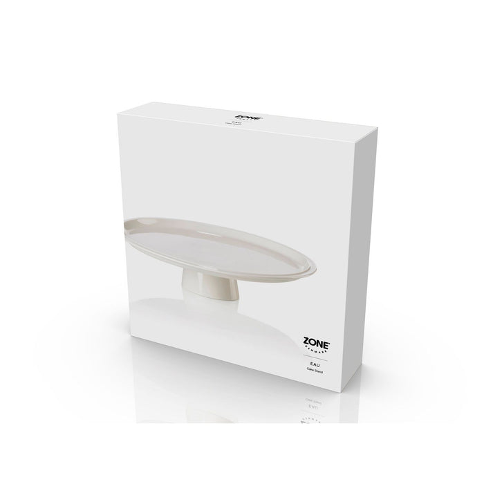 Zone Denmark Tortenplatte Eau 32 cm Offwhite Porzellan
