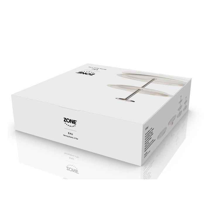 Zone Denmark Servierständer, 2 Etagen Eau 20 cm Offwhite Porzellan