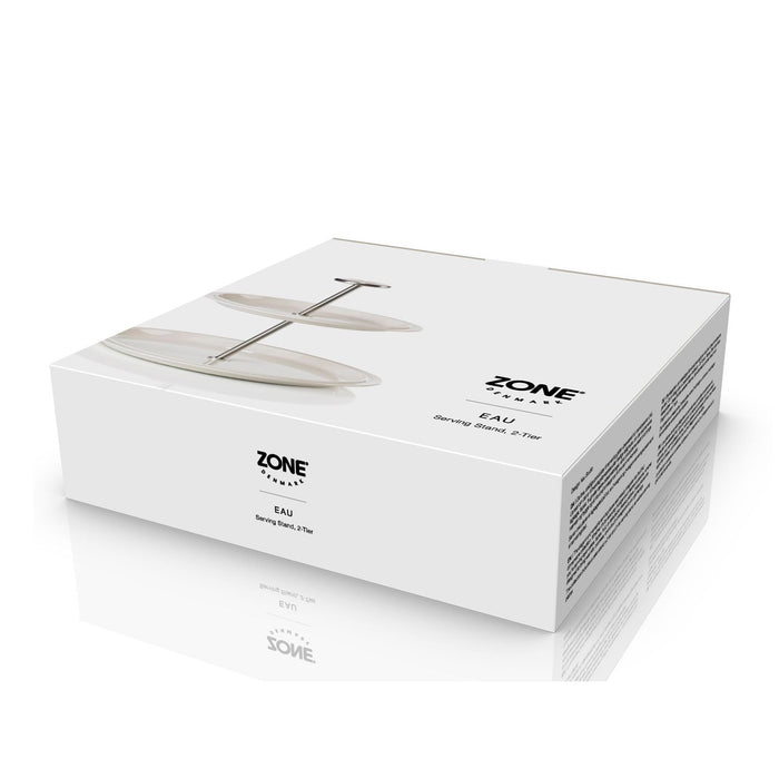 Zone Denmark Servierständer, 2 Etagen Eau 20 cm Offwhite Porzellan