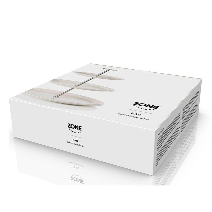 Zone Denmark Servierständer, 3 Etagen Eau 24 cm Offwhite Porzellan