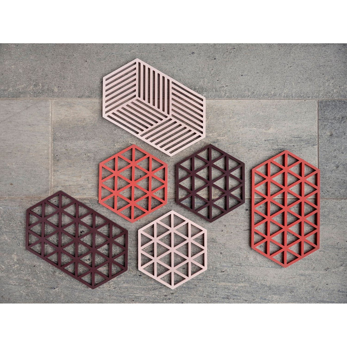 Zone Denmark Untersetzer Triangles Burned Red