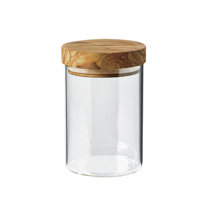 BÉRARD Vorratsglas mit Olivenholzdeckel, 600 ml, 15 cm