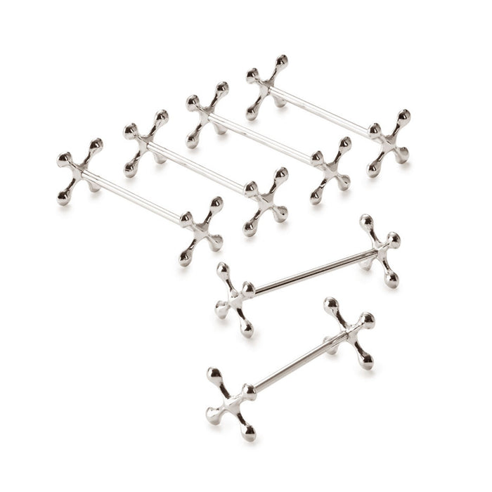 EDZARD Messerbank Kreuz 6er Satz L 7 cm