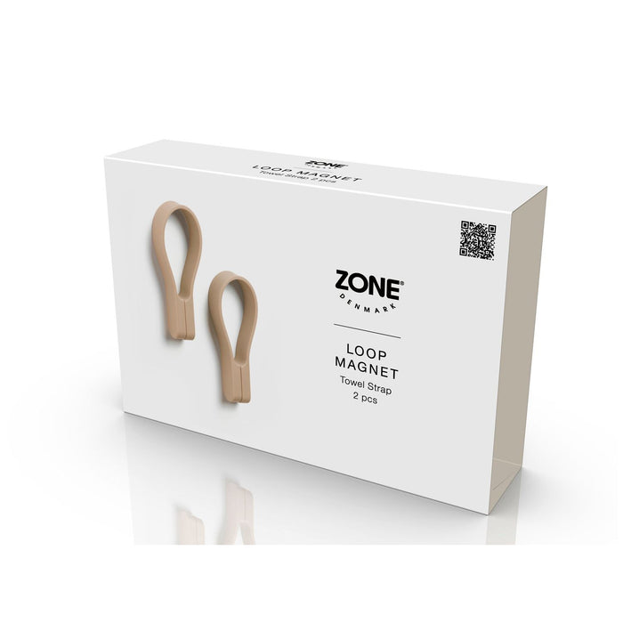 Zone Denmark Handtuchhalter Loop magnet 2 Stck. Camel