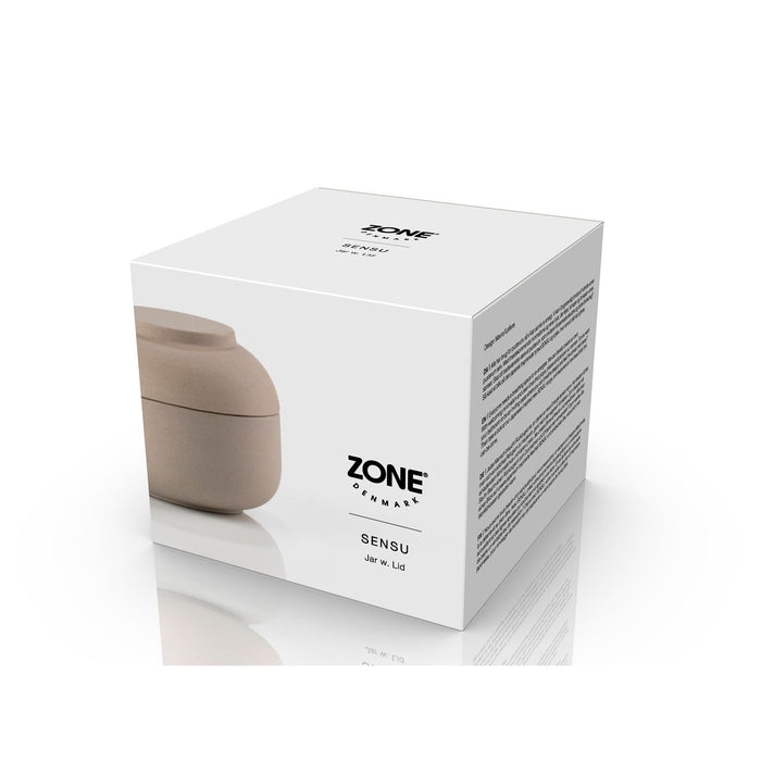 Zone Denmark Gefäß mit Deckel Sensu 10 x 7,5 cm Taupe