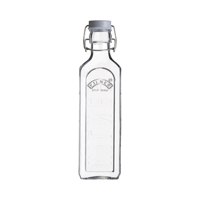 KILNER Glasflasche mit Bügelverschluß, eckig, 600 ml
