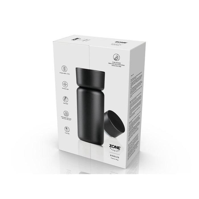 Zone Denmark Thermobecher Singles 400 ml Black