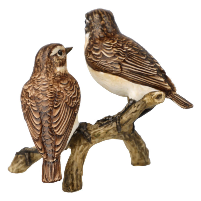 Goebel Coll. Vögel Vogel des Jahres 2023 Braunkehlchenpaar - Figur