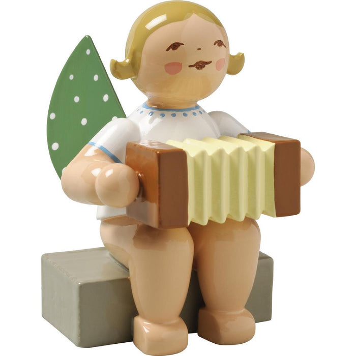 Wendt & Kühn Engel mit Harmonika, sitzend