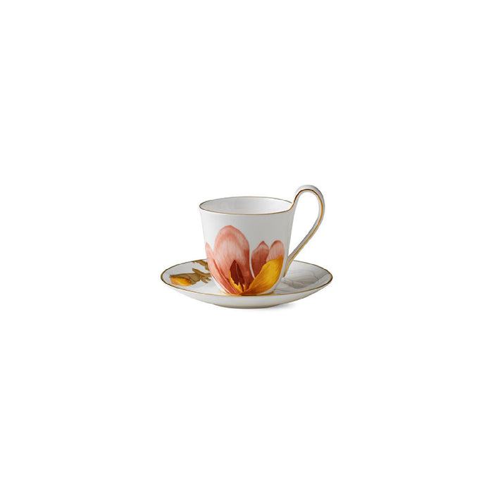 Royal Copenhagen Tasse mit Untertasse mit hohem Henkel - Magnolie - Magnolia - 27 cl