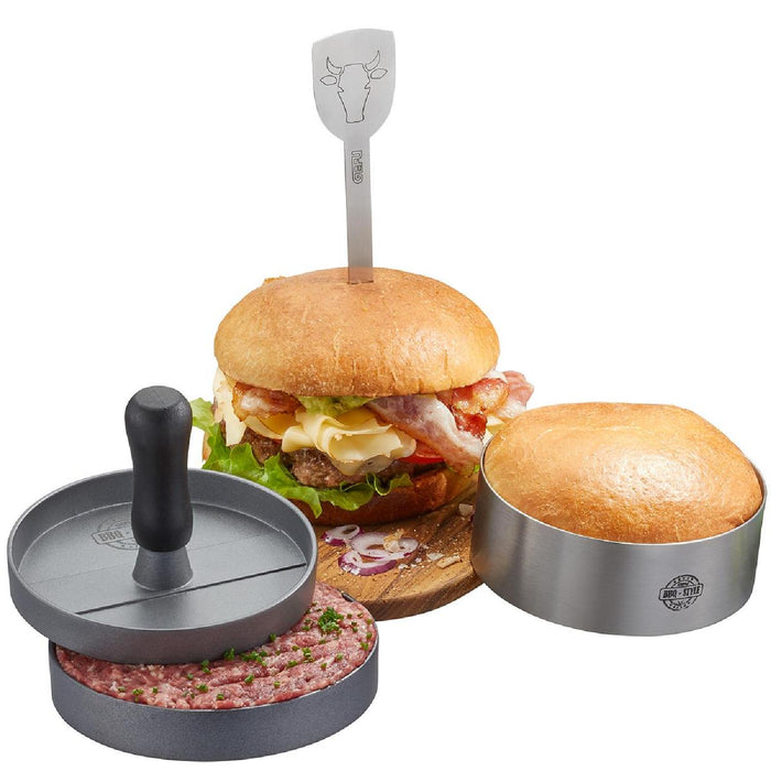 GEFU Burger-Set BBQ, 3-teilig