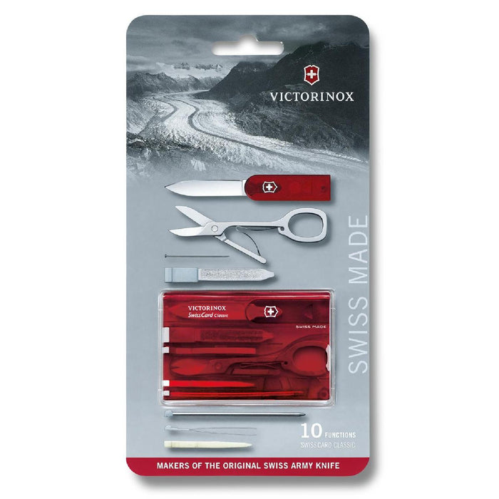 Victorinox Swiss Card Classic, Rot transparent