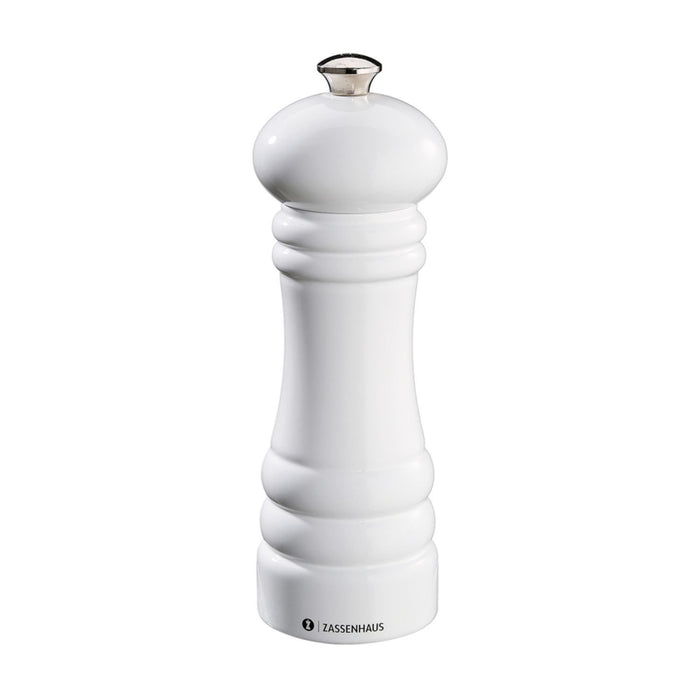 Zassenhaus Pfeffermühle BERLIN 18 cm weiß glänzend