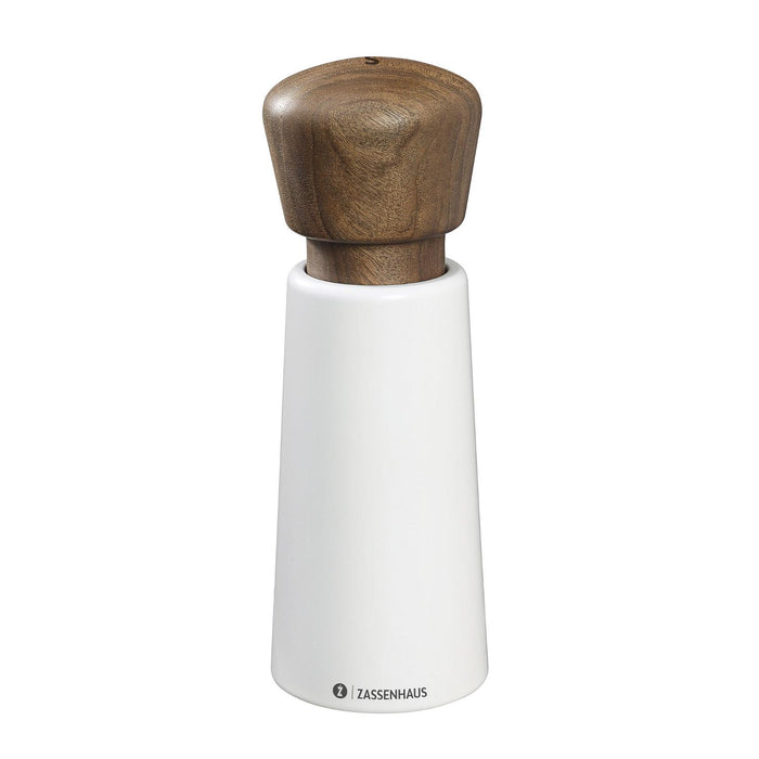 Zassenhaus Salzmühle NORDERNEY 18 cm weiß/Nussbaum