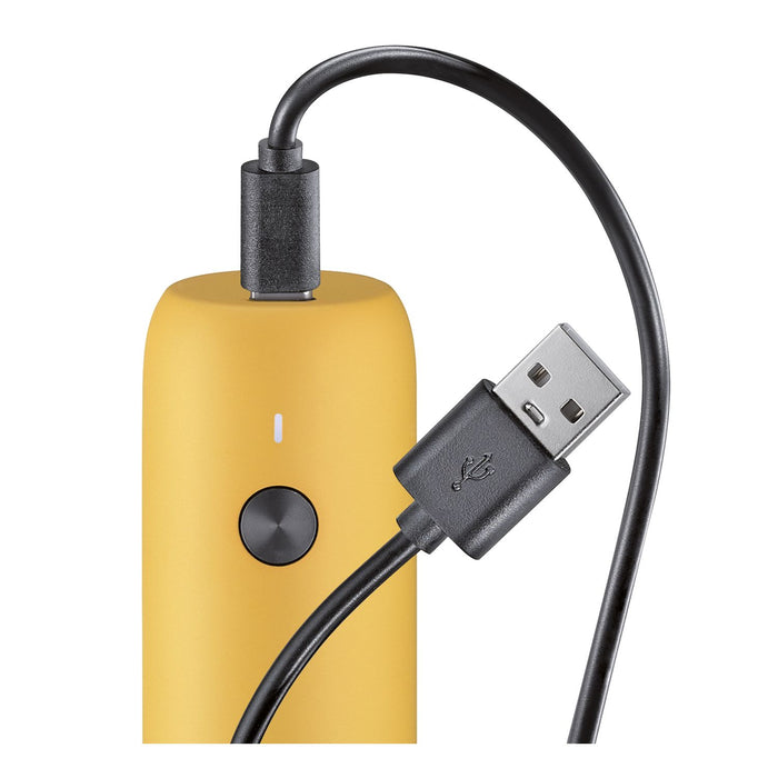 ZASSENHAUS Pfeffermühle KÖLN USB elektrisch 14 cm gelb