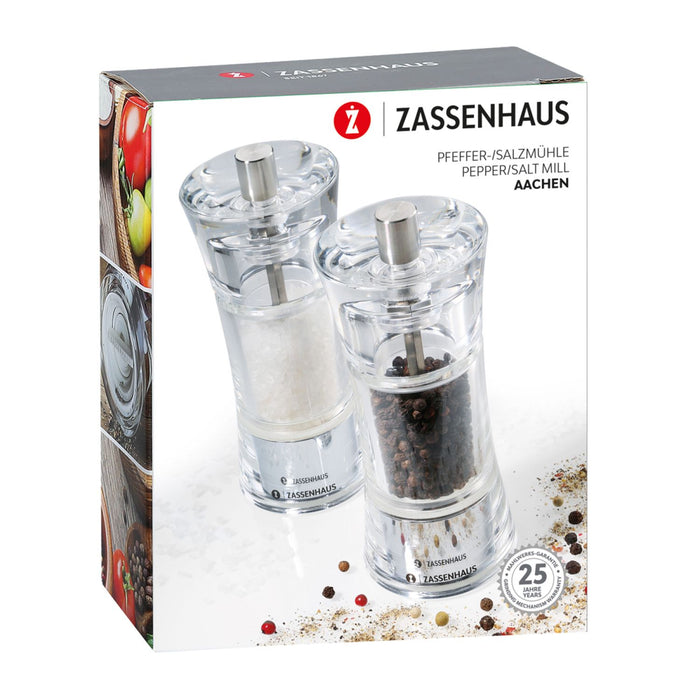 Zassenhaus Mühlen-Set AACHEN 14 cm Acryl