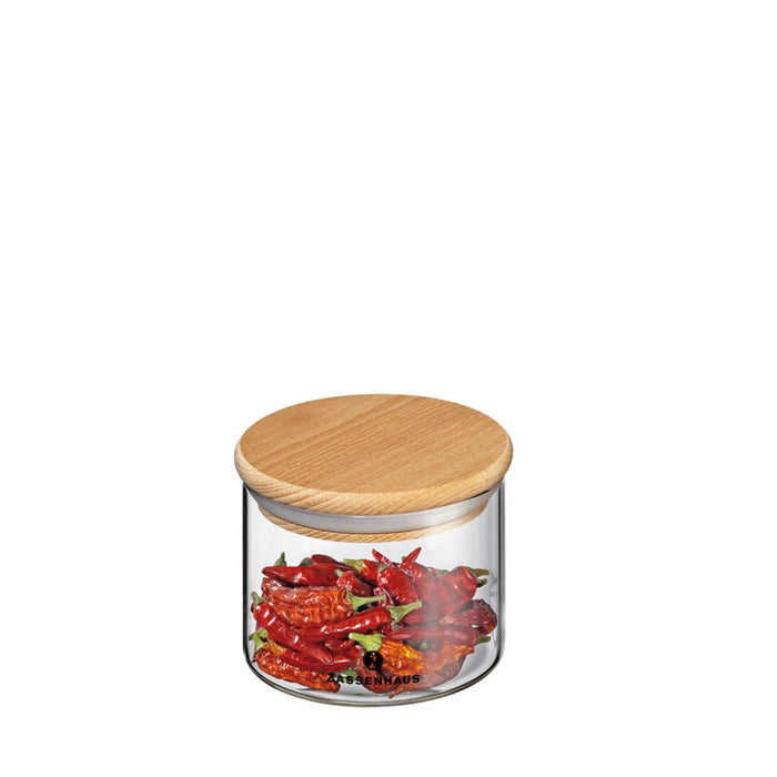 Zassenhaus Vorratsglas mit Holzdeckel 350 ml