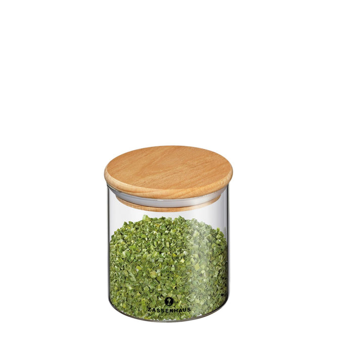 Zassenhaus Vorratsglas mit Holzdeckel 600 ml