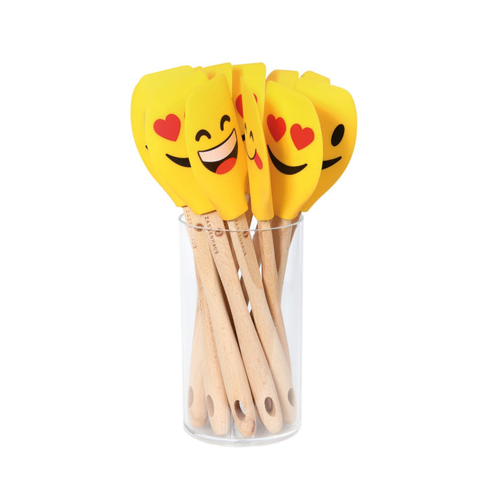 Zassenhaus Teigschaber SMILEY sortiert, Buche 30,5 cm