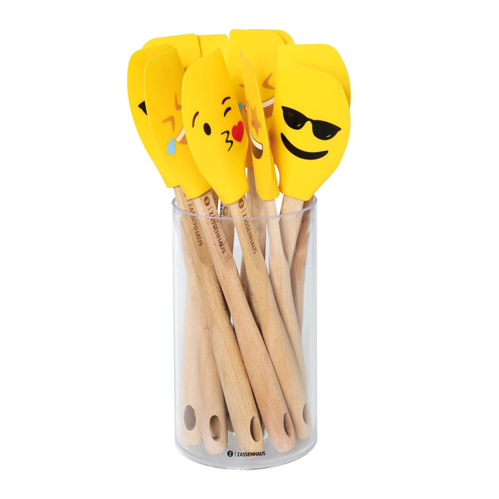 Zassenhaus Teigschaber SMILEY2 sortiert, Buche 30,5 cm