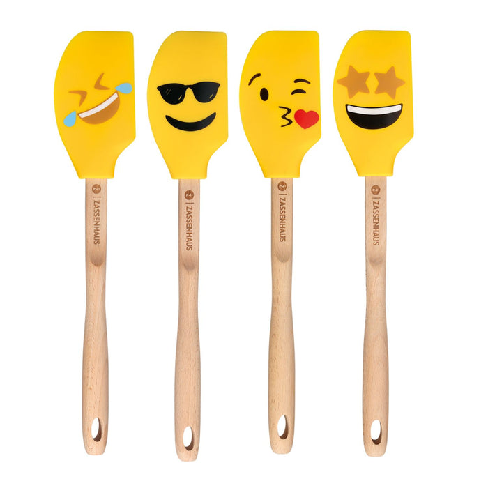 Zassenhaus Teigschaber SMILEY2 sortiert, Buche 30,5 cm