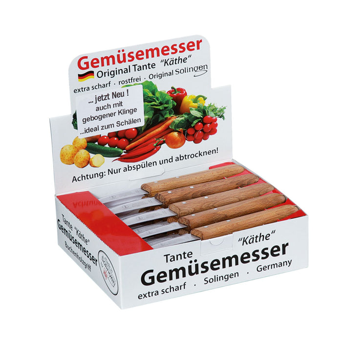 Zassenhaus Gemüsemesser TANTE KÄTHE gebogen, Buche