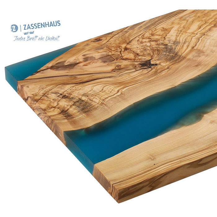 Zassenhaus Servierbrett, Olive blau 45 x 22 x 1,5 cm