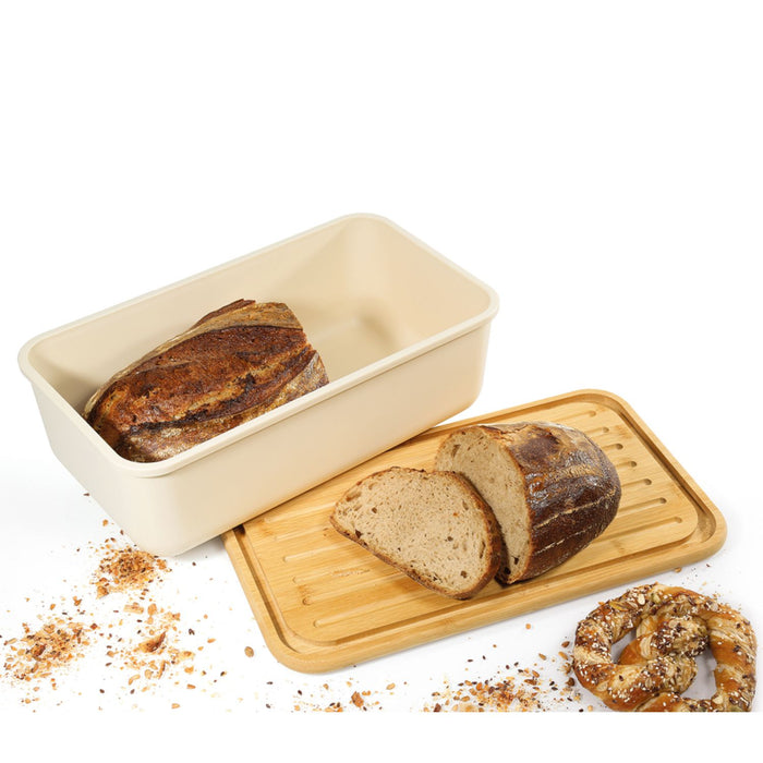 Zassenhaus Brotkasten LOFT eckig creme 40 x 23 cm