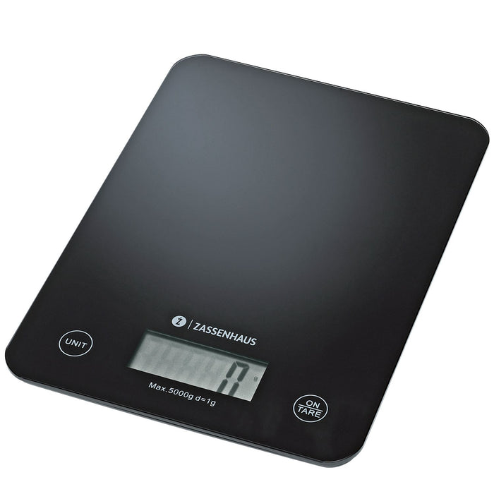 Zassenhaus Digitale Küchenwaage BALANCE USB, schwarz