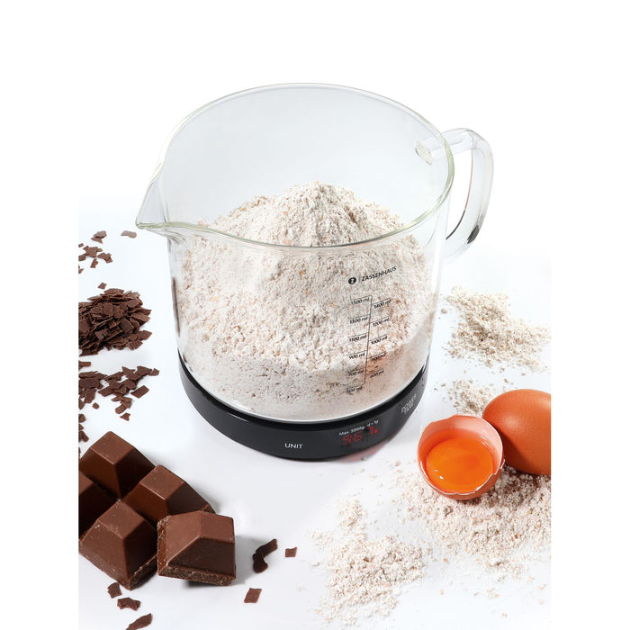 ZASSENHAUS Digitale Küchenwaage BAKE, schwarz